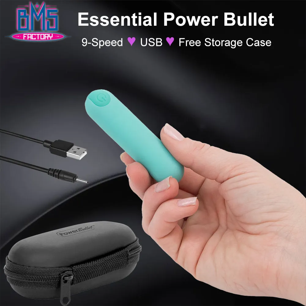 BMS Essential Power Bullet Vibrator USB Rechargeable Pink