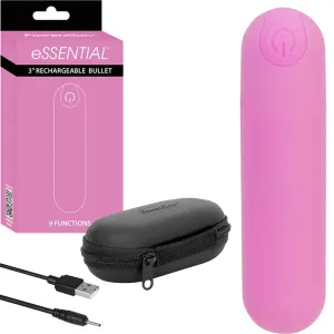 BMS Essential Power Bullet Vibrator USB Rechargeable Pink