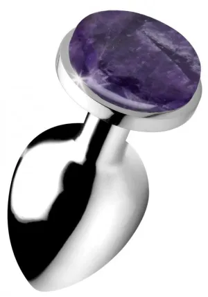 Booty Sparks Gemstones Amethyst Gem Anal Plug - Large