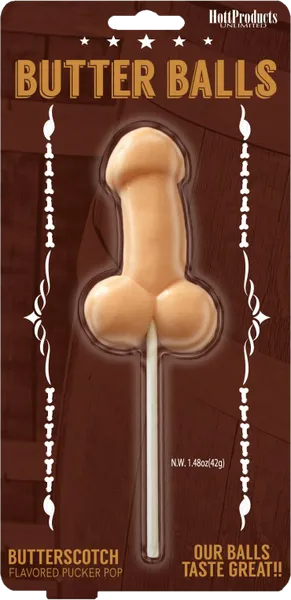 Butterballs Butterscotch Pecker Pop