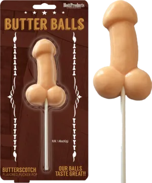 Butterballs Butterscotch Pecker Pop