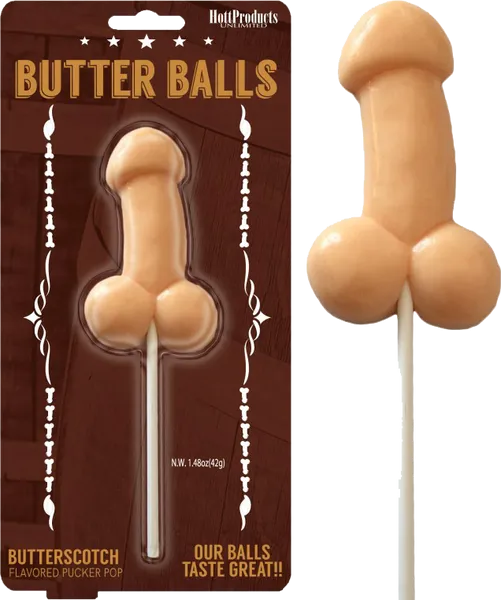 Butterballs Butterscotch Pecker Pop