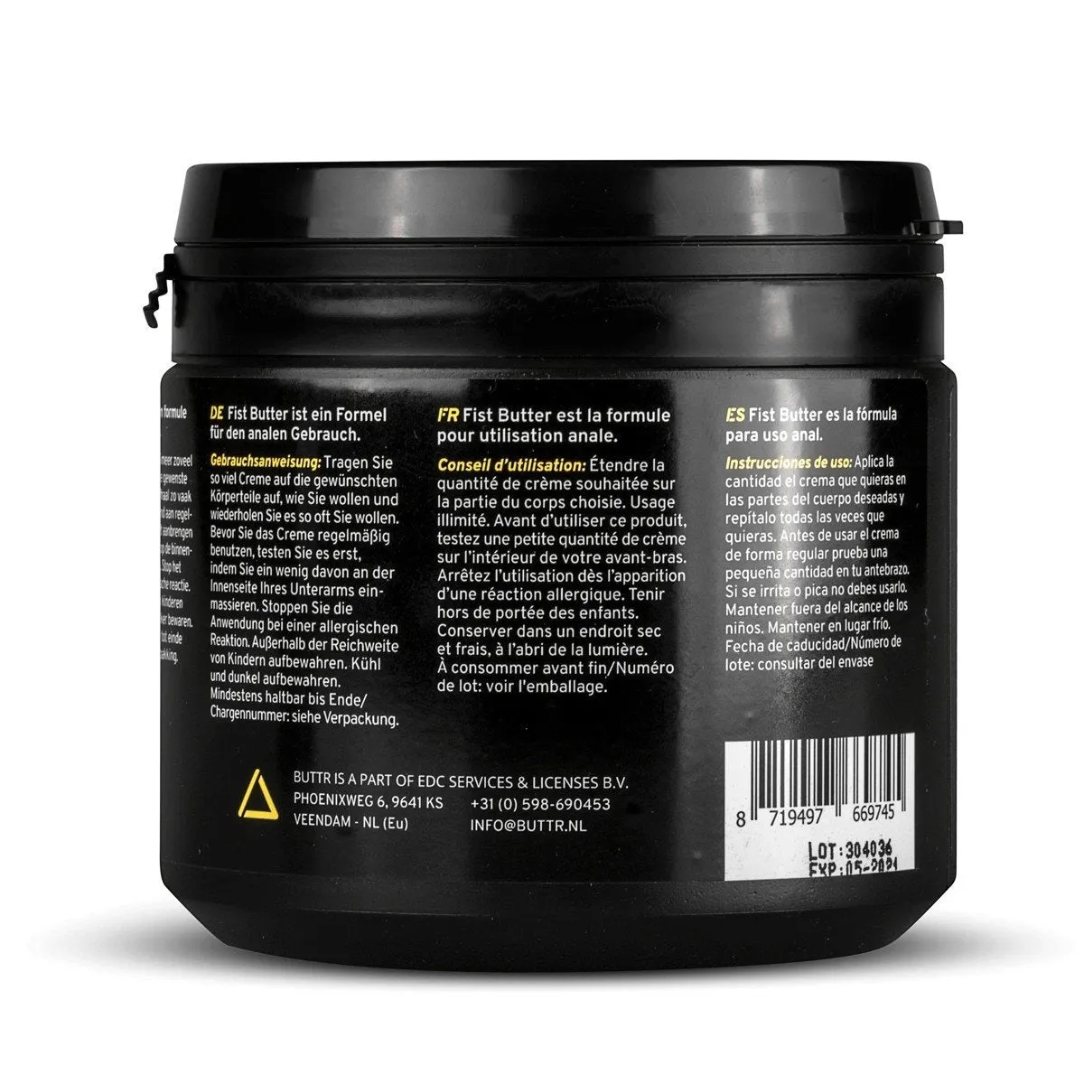 BUTTR Fisting Butter Personal Lubricant THICK Anal Sex Lube Fist 500ml