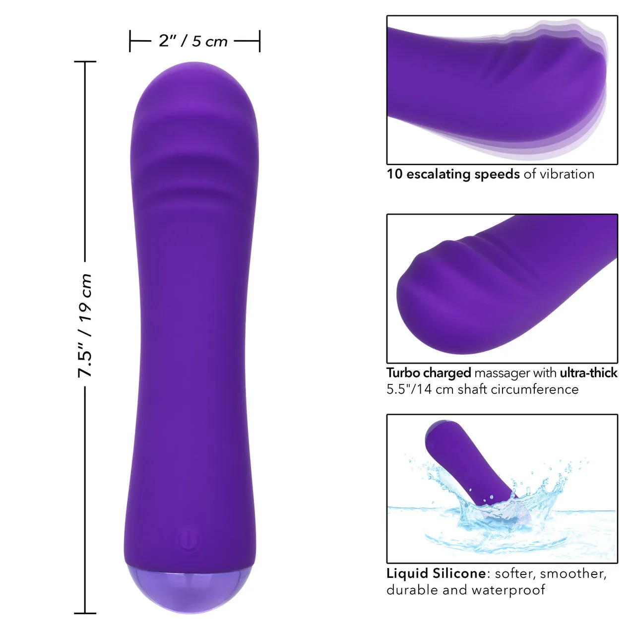 CalExotics Thicc Chubby Buddy G Spot Vibrator Rechargeable