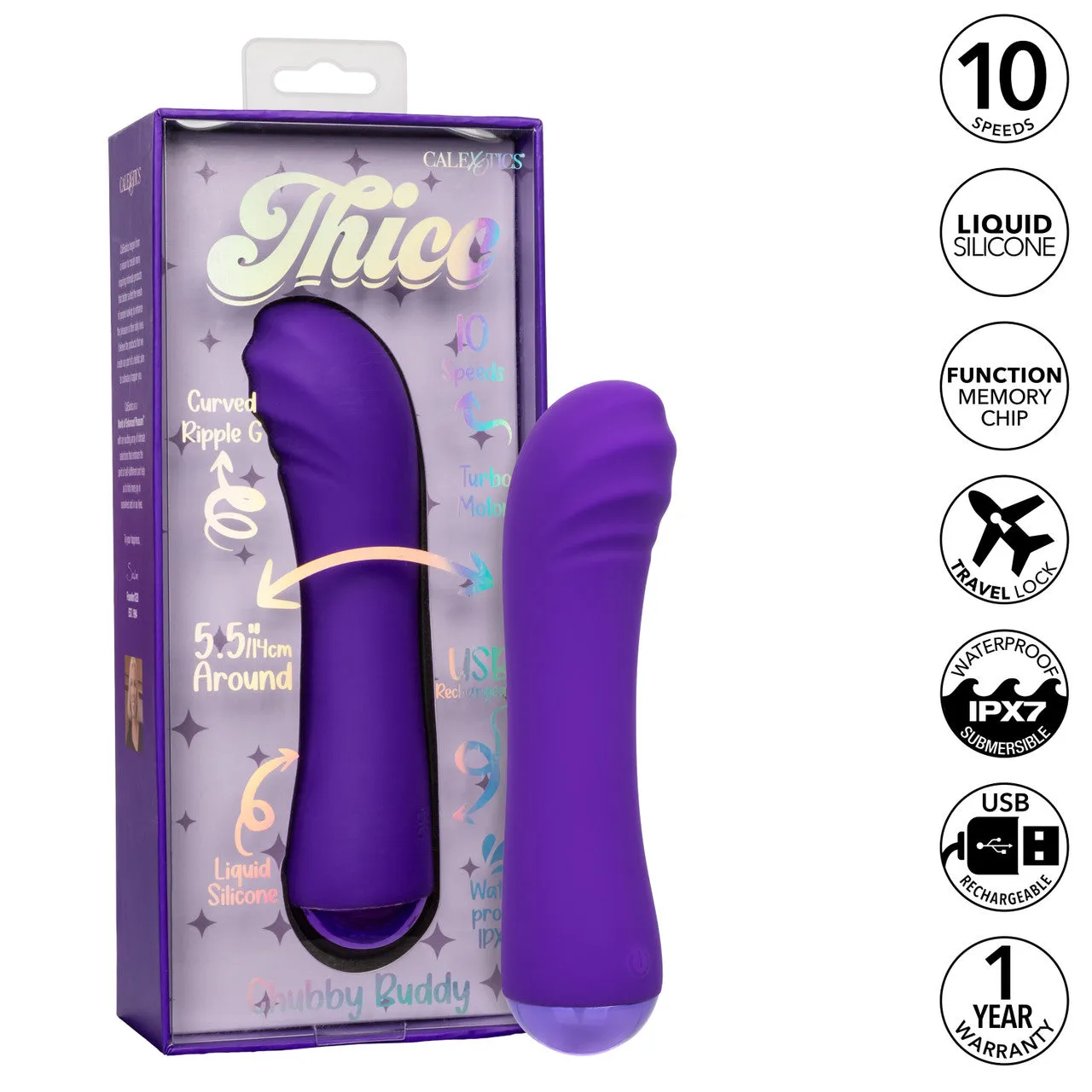 CalExotics Thicc Chubby Buddy G Spot Vibrator Rechargeable
