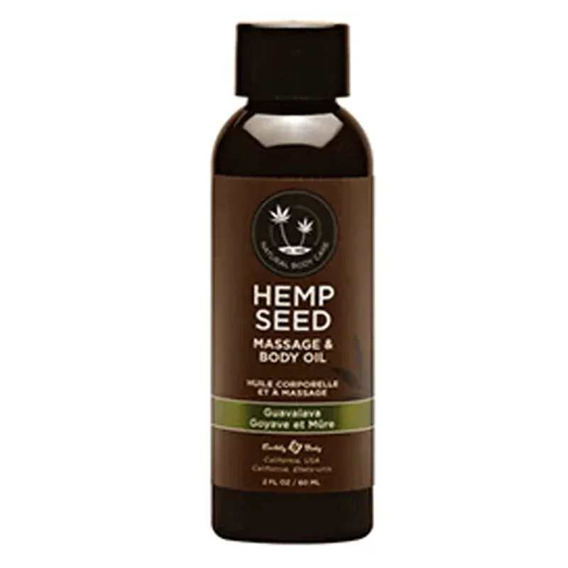 Earthly Body Hemp Seed Massage Oil Guavalava