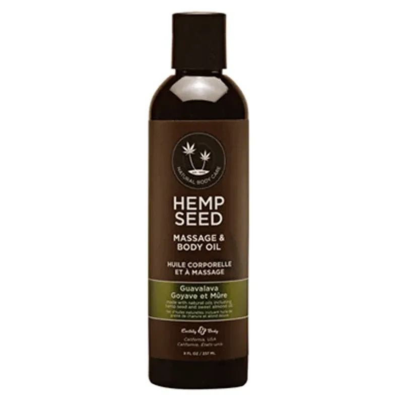 Earthly Body Hemp Seed Massage Oil Guavalava