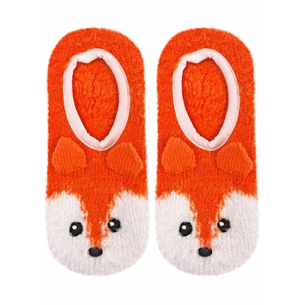 Fuzzy Fox Non-Skid Slipper