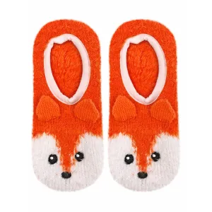 Fuzzy Fox Non-Skid Slipper