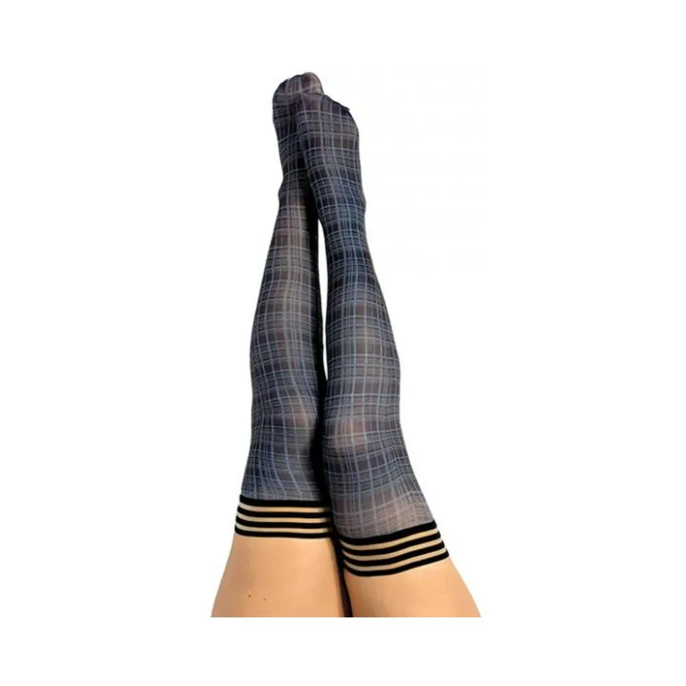 Kixies Debbie Navy Plaid - Size C