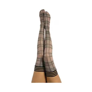 Kixies Lori Tan/grey Plaid - Size B