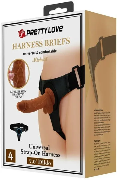 Pretty Love Universal Strap-On Harness 7 Dildo Set Lesbian Couples Sex Toy