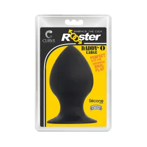 Rooster Daddy-o Large Anal Plug Black