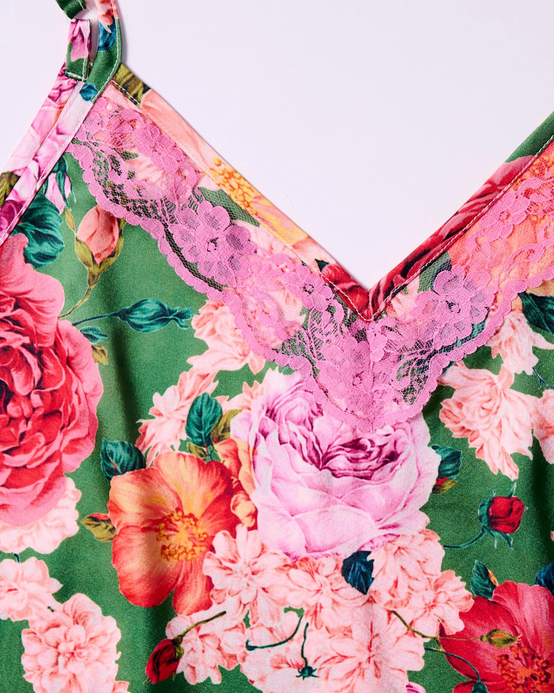 Rose Garden Eco Satin Shorts & Cami Pyjama Set