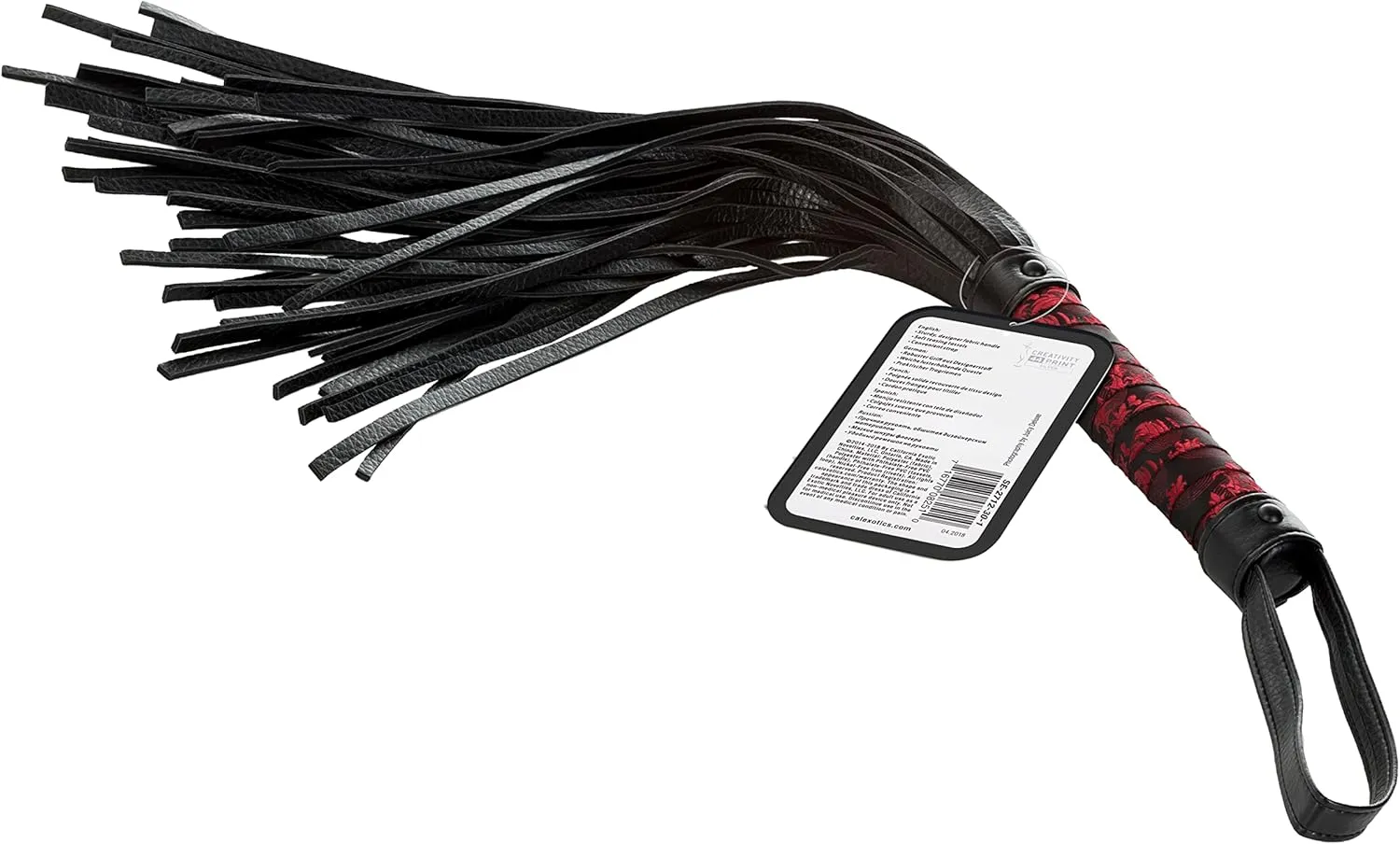 Scandal Flogger Black Bondage Whip BDSM