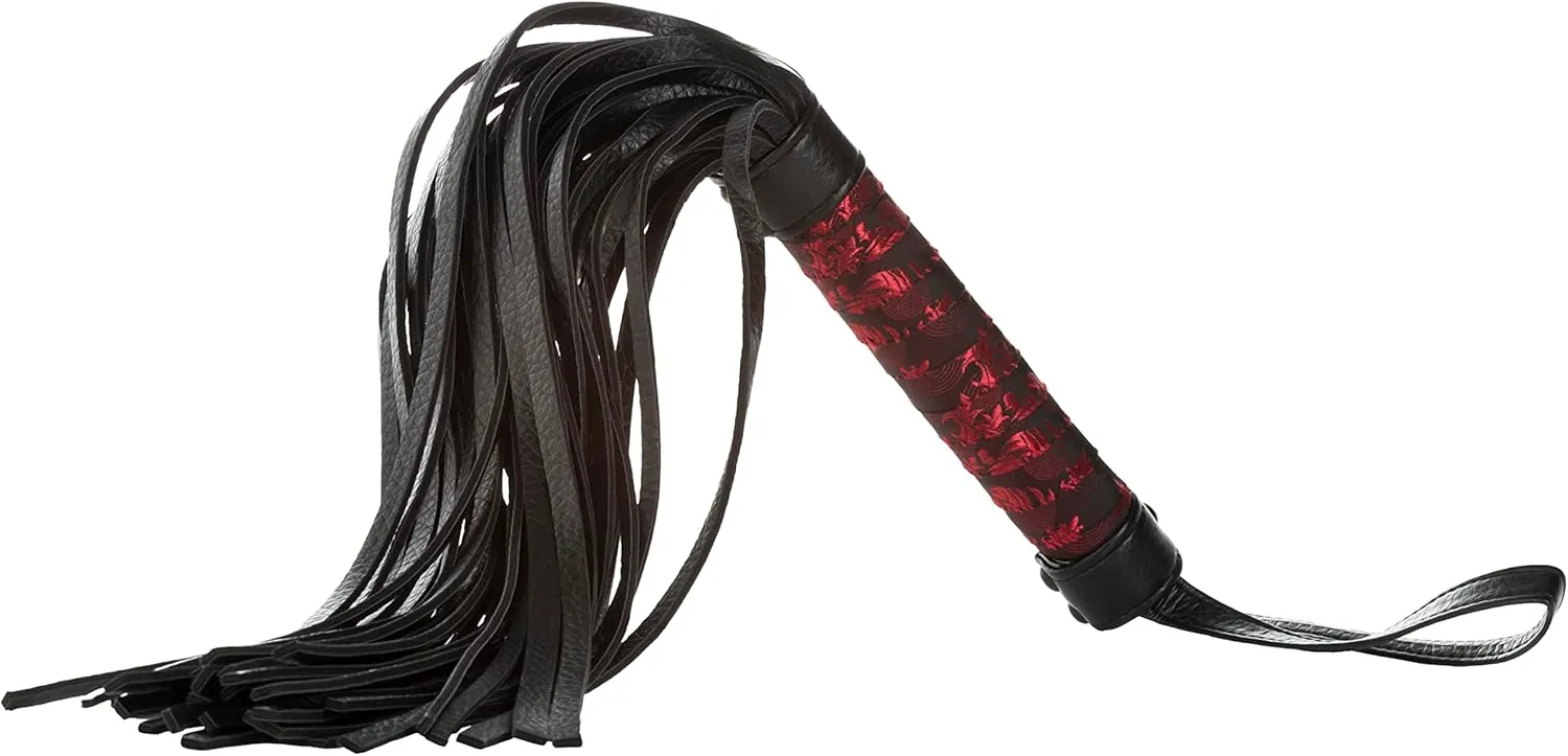 Scandal Flogger Black Bondage Whip BDSM