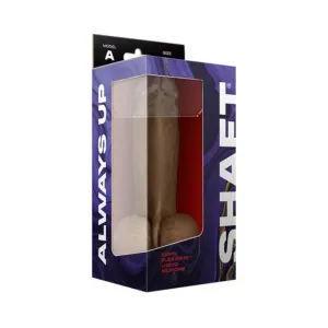 Shaft Model A Liquid Silicone Dong With Balls 8.5 In. Oak