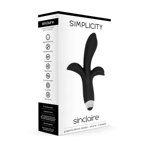 Simplicity SINCLAIRE G-spot   clitoral vibrator - Black