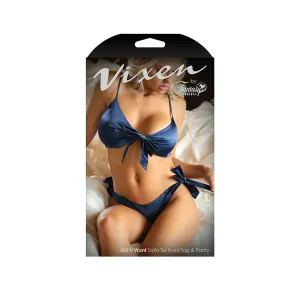Vixen Girl U Want Satin Front Top L/XL